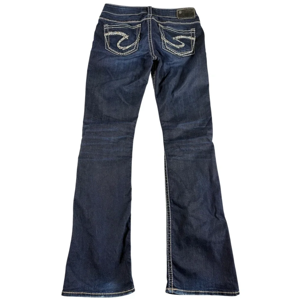 Silver Jeans Co Tuesday Slim Fit Bootcut Womens 28x33 Blue Denim Low Rise Y2K